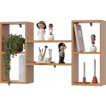 Knihovna Knihovna Regál Police na Knihy na Zeď do Obýváku Dětského Pokoje Olše