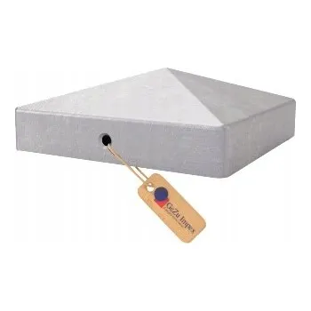 Příslušenství pro plot Krytka na sloupek, krytka na profil 120x120 mm, pyramida, POZINK