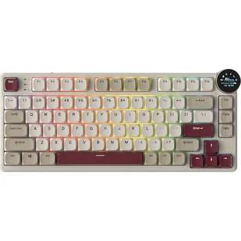 Klávesnice MECHANICKÁ KLÁVESNICE RK N80 75% RGB Herní Hot Swap Tri-Mode Brown Switch
