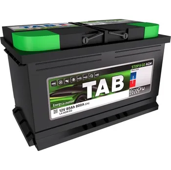 Autobaterie 80Ah P,s.p.800A, 12V, 315×175×190, TAB AGM