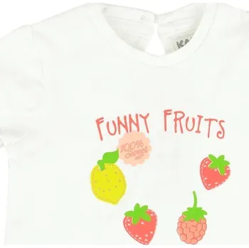 Dívčí tričko Dívčí kojenecká blůzka s krátkým rukávem bílá Kanz, vel. 74