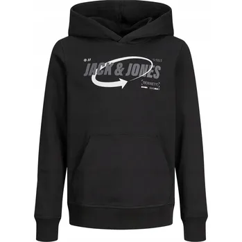Chlapecká mikina Jack&Jones Junior dětská mikina bavlna černá velikost 128