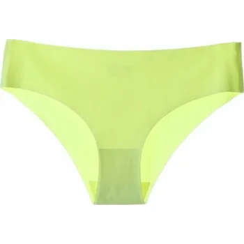 Kalhotky Dámské sportovní bezešvé kalhotky kalhotky na cvičení, neonově žluté, velikost L