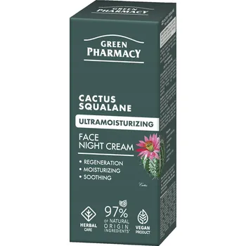 Pleťový krém Hydratační krém na obličej Green Pharmacy Kaktus a skvalan pro denní použití 50 ml