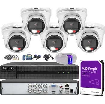 Bezpečnostní kamera MONITOROVACÍ SADA HIKVISION HILOOK 5 KAMER ANALOG 5MPX Dual-Light