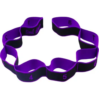 Elastická odporová fitness guma | pás - Fialová 90 cm
