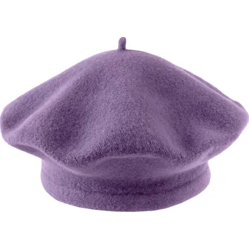 Čepice Dámský / dívčí baret Tonak 100% vlna, střední, 32 vel. 11,5" (040481) fialová