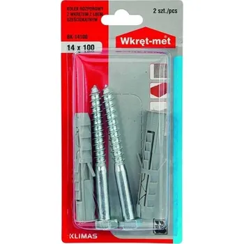 Vrták Dřevěné kolíky Wkręt-Met 14 x 100 mm 2 ks