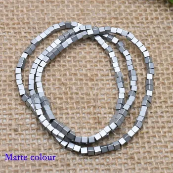 Náramek Barevné hematitové kostičky | šperky - 7-Matný , 2mm