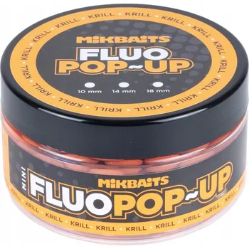 Boilies Nástraha Plovoucí kuličky Pop Up MikBaits Fluo Krill 14 mm 150 ml