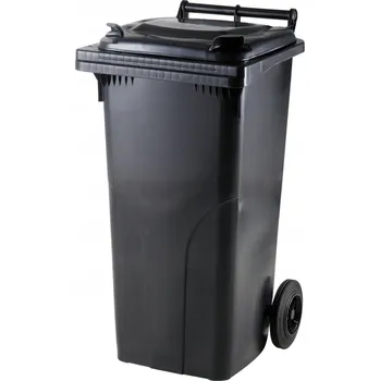 Odpadkový koš Odpadkový koš Europlast 120 l černý na kolečkách s víkem