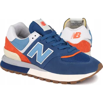Dámská obuv Sportovní tenisky New Balance MODRÉ, ORANŽOVÉ, BÍLÉ KOŽENÉ