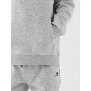 Chlapecká mikina Dětská mikina 4F polyester šedá, velikost 134