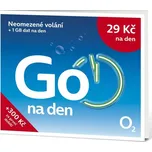 O2 SIM karta GO na den s kreditem 50 Kč