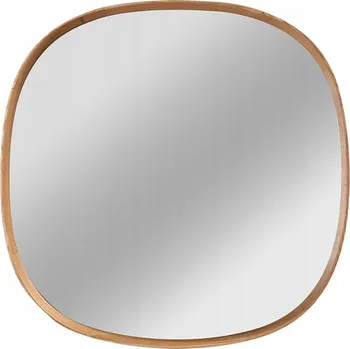 Zrcadlo Dřevěné zrcadlo přírodní dub Ø90 cm 10224