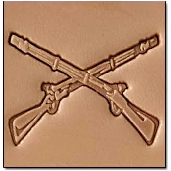 Dětské razítko Tandy Leather 3D raznice Pušky