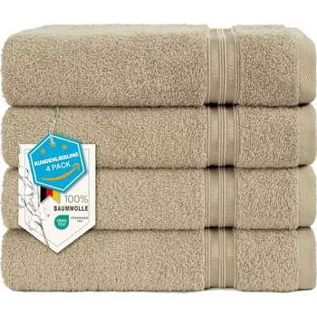 Ručník 4dílná sada ručníků Hammetex 100% bavlna, varianty: Béžová