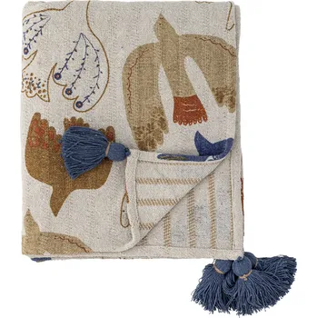 Bloomingville, Přehoz Anniversary, 160 x 130 cm, hnědý - Formadore