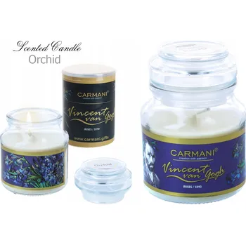 Svíčka Vonné svíčky, malá American - V. Van Gogh, Kosatce, Orchidej (CARMANI)