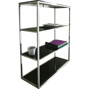 regál Regál Euro-Home 99 cm x 120 cm x 39 cm černý, stříbrný