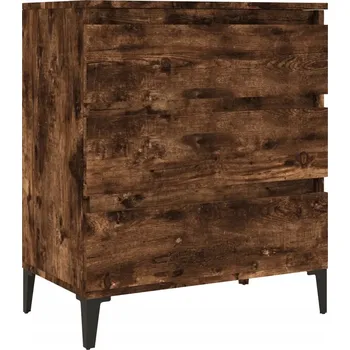Komoda Skříňka komoda 60 x 35 x 70 cm kouřový dub, 3 zásuvky