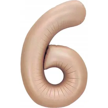 Balónek Fóliový balónek Karamelový číslice 6 ŠESTKA helium 100 cm