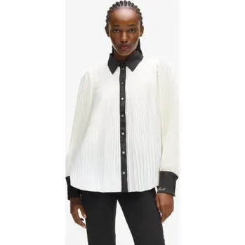 HALENKA KARL LAGERFELD PLEATED FLUID BLOUSE PRISTINE