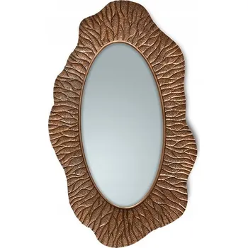 Zrcadlo Asymetrické zlaté fazetové zrcadlo 90x150 PU443D