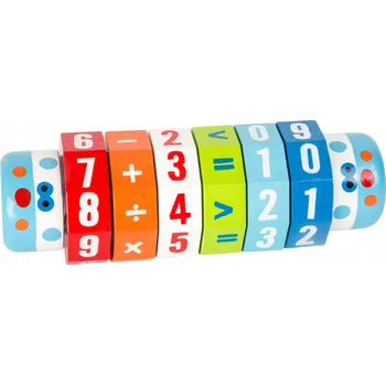 Dřevěná hračka Dřevěná kalkulačka – Matematika a učení počítání