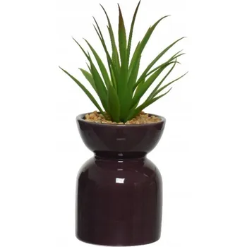 umělá květina Umělá dekorativní zelená rostlina v květináči 22x8x8 cm