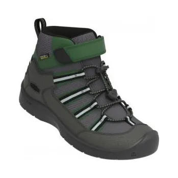 Dětská treková obuv Keen HIKEPORT 2 SPORT MID WP K magnet/greener pastures US 8 / EU 24,0 / UK 7 / 15 cm; Šedá obuv + DÁREK DLE VÝBĚRU!