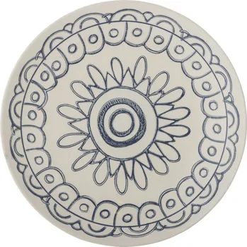 Bloomingville, Snídaňový talíř Maple 20 cm béžovo-modrý - Formadore