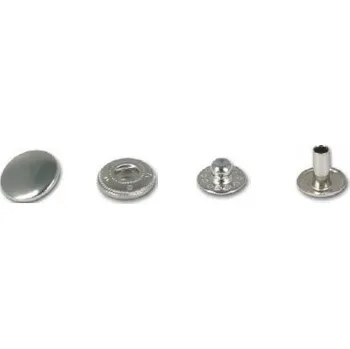 KOH-I-NOOR Nýtovací knoflíky stiskací - Druky WUK 5/6 Nikl - 10ks