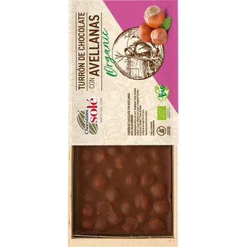 Čokoláda Nugát s lískovými oříšky vegan 200 g BIO SOLÉ