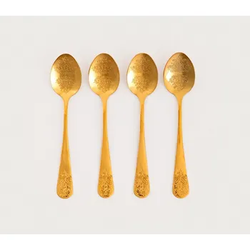 Příbor Sada čajových lžiček | REGALIA | zlaté čajové lžičky | 4 ks | 763793 Cena za 4 kusy v balení