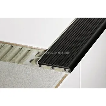 Nábytkové kování TREP-B Schod. HLINÍK H=8mm, vložka Žlutá 52mm, délka: 2,5m