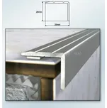 79101 970/1 Schod.hrana lepící 25x20mm /01 - Elox stříbro/ 90cm