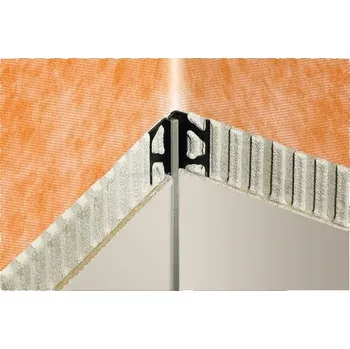 Stavební profil DILEX-EKE Dilatace kout PVC, H=9/8mm, 2,5m - Šedá