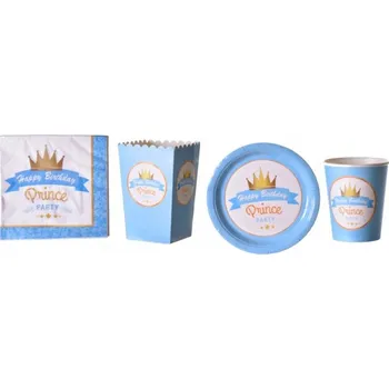 Obraz Narozeninová papírová sada Prince pro chlapce krabička