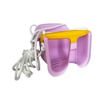 Dětská houpačka Houpačka Baby růžová plast 31x30x25cm nosnost 25kg v síťce 12m+