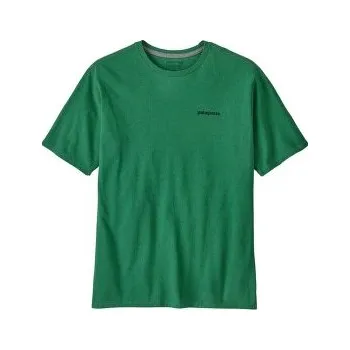 Pánské tričko Patagonia P-6 Logo Responsibili Tee Men P-6 Outline: Heartleaf Green zelená L