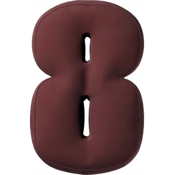 Polštář YellowTipi Polštář Číslice 8 bordó