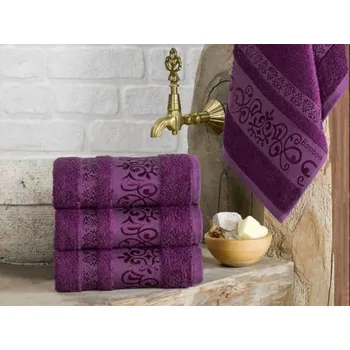 XPOSE® Bambusová osuška CATANIA - tmavě fialová 70x140 cm, Bambus + Prodloužená možnost vrácení zboží do 50 dnů