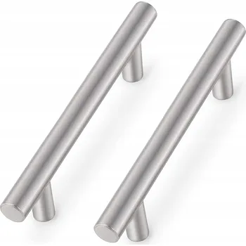 Nábytkové kování Nábytková úchytka reling pro zásuvky a skříňky, kovová, stříbrná barva, 25 Ks, 162 mm