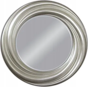 Zrcadlo Stříbrné kulaté zrcadlo k zavěšení Ø94 cm PU041