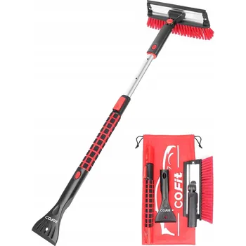 Autoškrabka TELESKOPICKÁ ŠKRABKA NA LED S KARTÁČEM 3v1 - DLOUHÁ ŠKRABKA NA AUTO