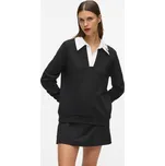 MIKINA KARL LAGERFELD SIGNATURE COLLAR SWEATSHIRT BLACK