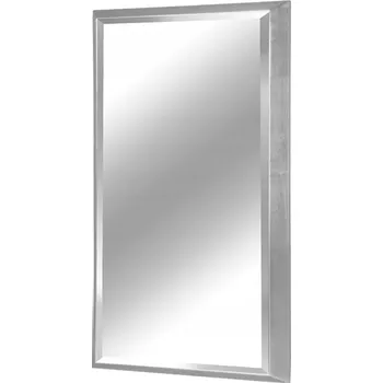 Zrcadlo Fazetové zrcadlo ve stříbrném rámu 65x95 cm 12F-390