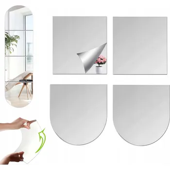 Zrcadlo ZRCADLO AKRYLOWE NAKLEJANE 30X120 CM – SADA 4 KS NA ZEĎ