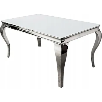 Jídelní stůl Skleněný bílý stůl glamour 200x100x75 cm TH780-1